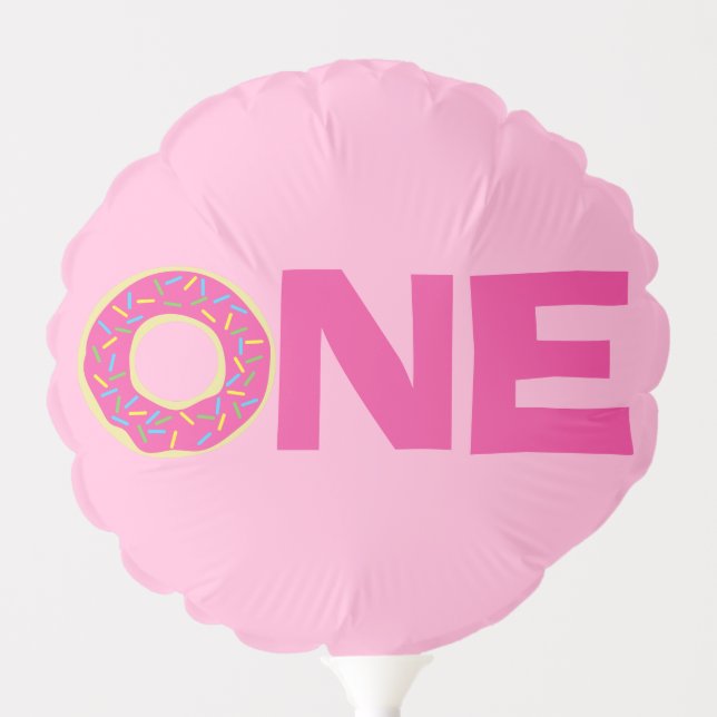 Donuts Colorful Doughnuts1st Birthday Party Theme Balloon (Front)