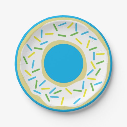 Donuts Colorful Doughnuts1st Birthday Party Theme Paper Plates