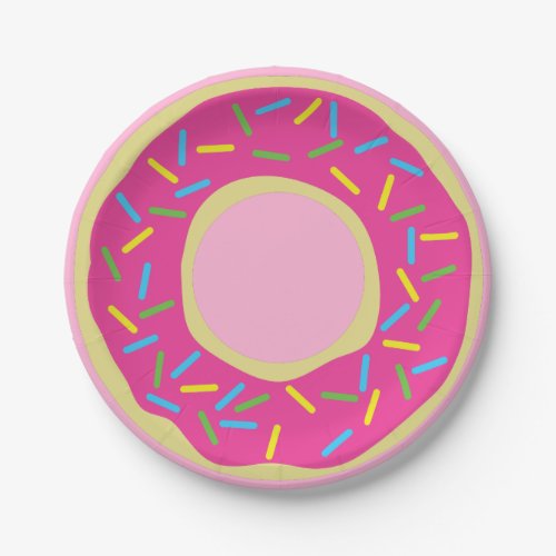 Donuts Colorful Doughnuts1st Birthday Party Theme Paper Plates