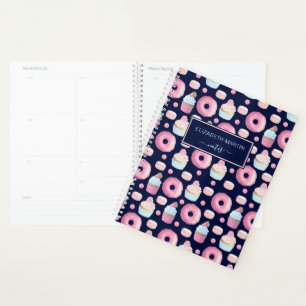 Donuts, cupcakes and macarons planner