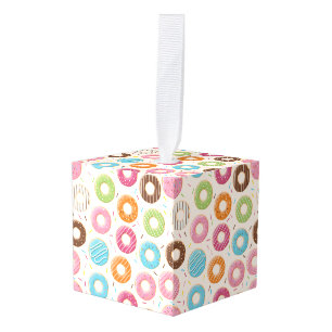 Donuts Custom Cube Ornament