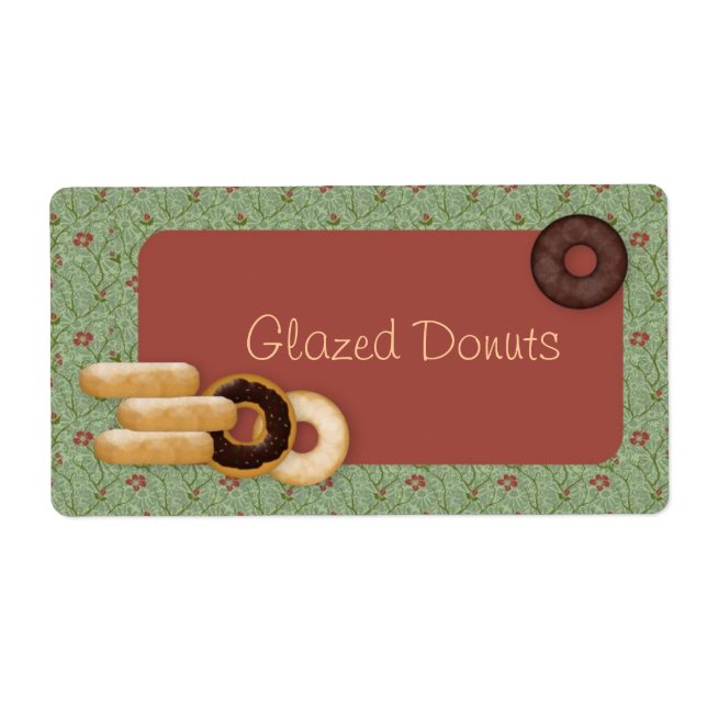 Donuts Custom Product Labels (Front)