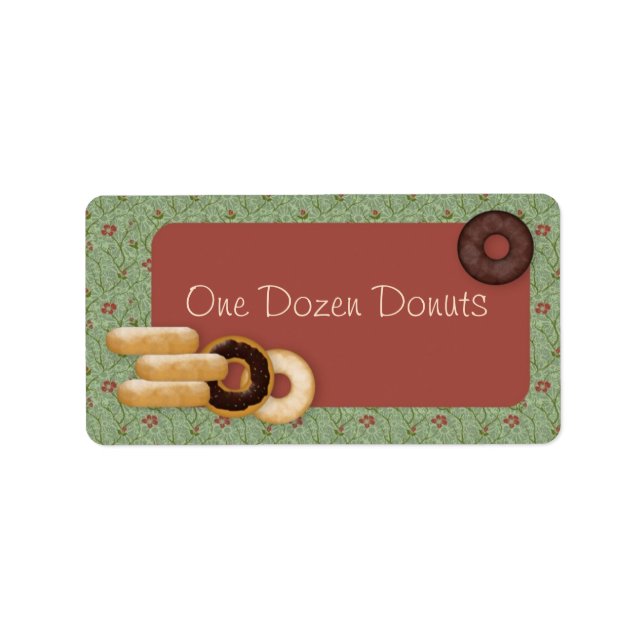 Donuts Custom Product Labels (Front)