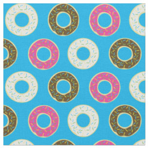 Donuts Cute Kids Colorful Food Doughnuts Fabric