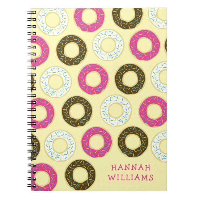 Donuts Cute Kid's Donut Notebook (Front)