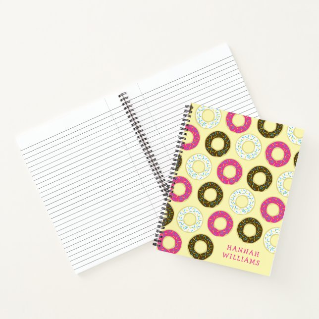 Donuts Cute Kid's Doughnut Notebook (Inside)