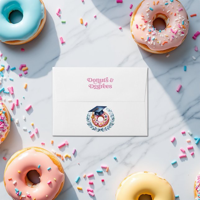 Donuts & Degrees Graduation Envelope (Donuts & Degrees Graduation Envelope)