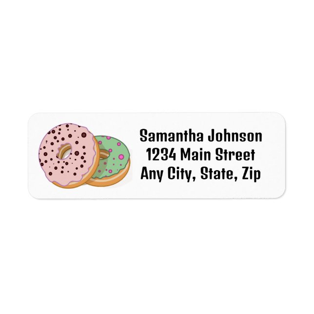 Donuts Design Return Address Label (Front)