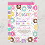 Donuts & Diapers | Rainbow Donuts Baby Sprinkle Invitation