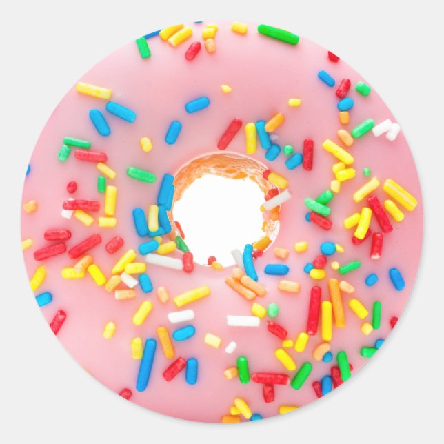 Donuts Doughnuts Classic Round Sticker (Front)