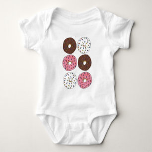 Donuts Doughnuts Frosting and Sprinkles Donut Food Baby Bodysuit