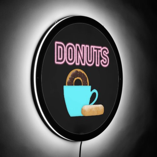 Donuts Faux Neon LED Sign