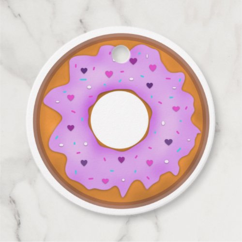 Donuts Favor Tag