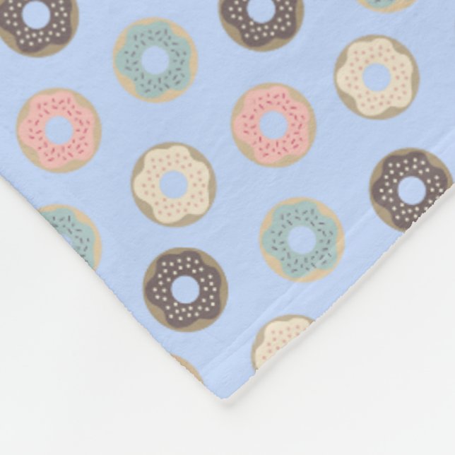 Donuts Fleece Blanket (Corner)