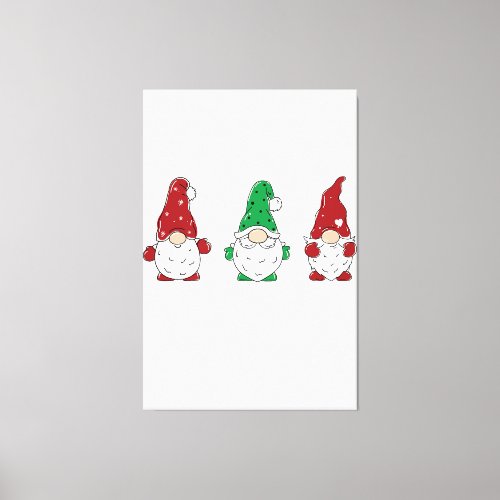 Donuts Food Lover Xmas Decorations Santa Donuts Ch Canvas Print