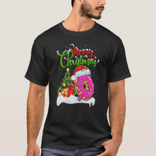 Donuts Food  Xmas Decorations Santa Donuts Christm T-Shirt