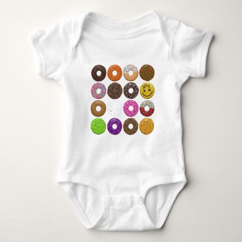 Donuts for all baby bodysuit