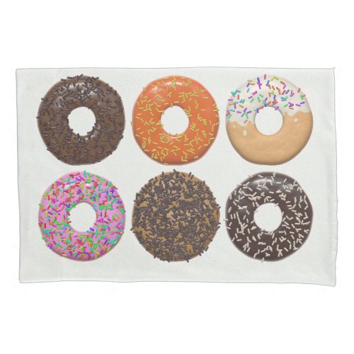 Donuts for all pillow case