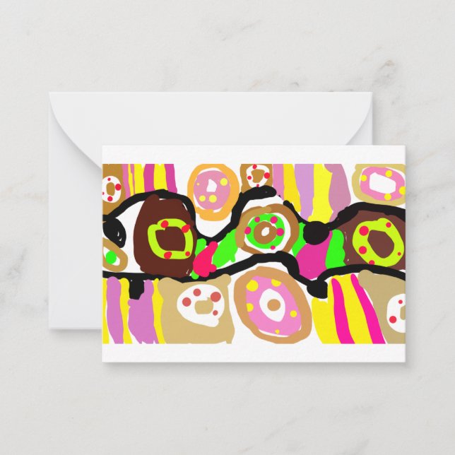 Donuts fun note card (Front)