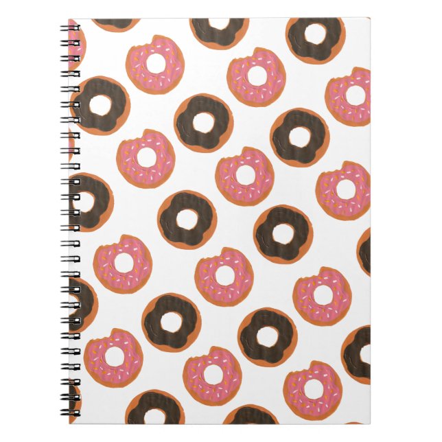 Donuts - Hand Painted Original Donut Pattern  Notebook (Front)