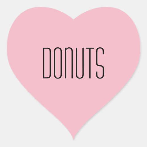 Donuts Heart Sticker