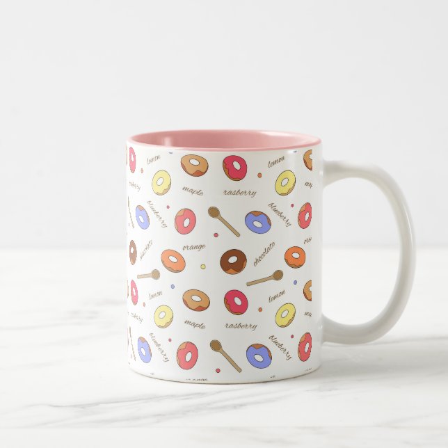 Donuts Homemade 11 oz Two-Tone Mug (Right)