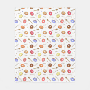 Donuts Homemade Fleece Blanket