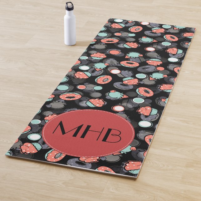 Donuts, Ice Cream, Cupcakes, Dessert, Monogram Yoga Mat (In Situ)