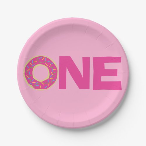 Donuts Kids 1st Birthday Party Theme Paper Plates