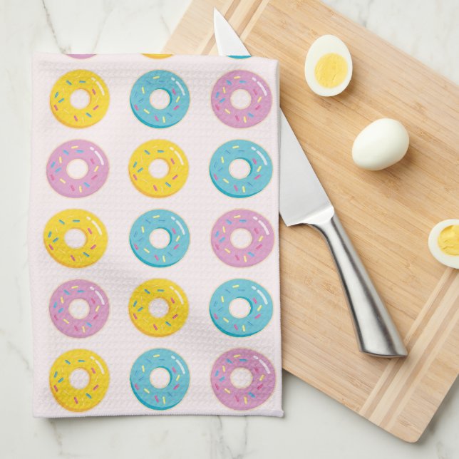 Donuts Kitchen Towel (Quarter Fold)