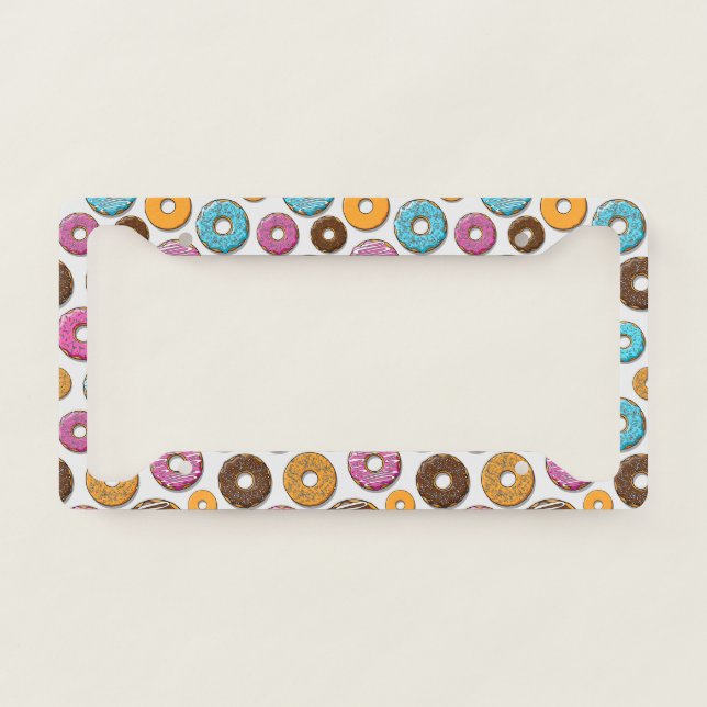 Donuts License Plate Frame (Front)