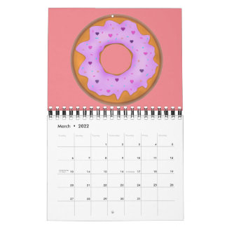 Donuts Love Calendar