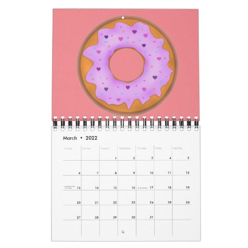 Donuts Love Calendar