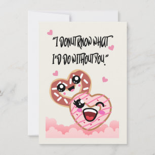 donuts  love  valentine holiday card