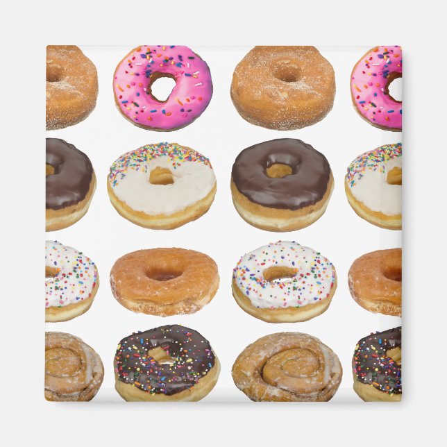 Donuts Lover Fun Doughnuts Magnet (Front)
