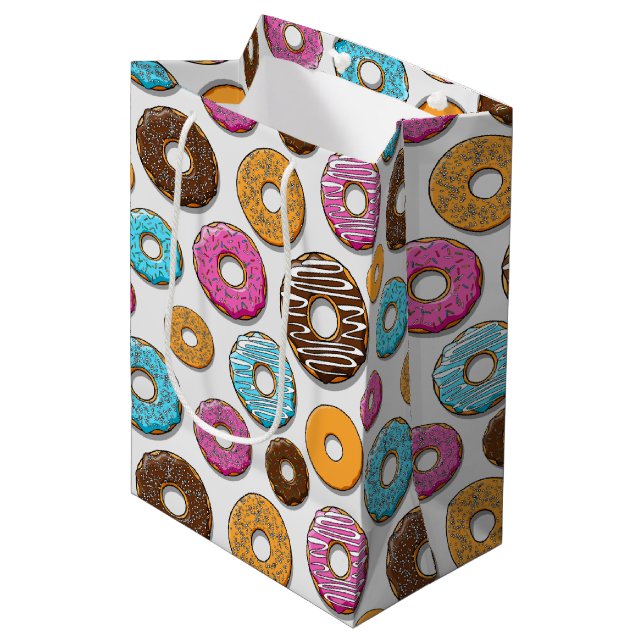 Donuts Medium Gift Bag (Front Angled)
