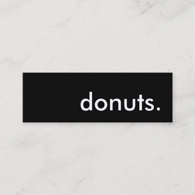 donuts. mini business card (Front)