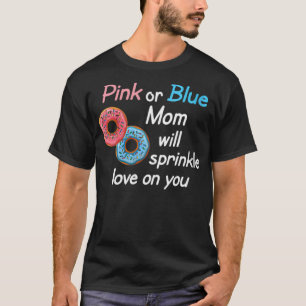 Donuts Mom Baby Gender Reveal Party Shower Gift de T-Shirt