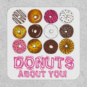 Donuts (Nuts) About You Doughnut Valentine's Day Patch