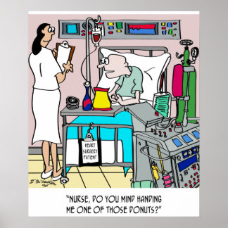 Donuts on the Cardiac Ward Poster