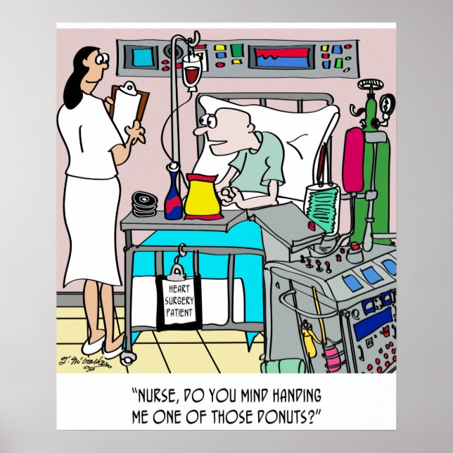 Donuts on the Cardiac Ward Poster (Front)