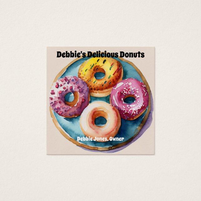 Donuts or Bakery Business Card (Front)