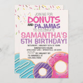 Donuts & Pajamas Birthday Invitation | 5x7 (Front/Back)