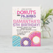 Donuts & Pajamas Birthday Invitation | 5x7 (Standing Front)