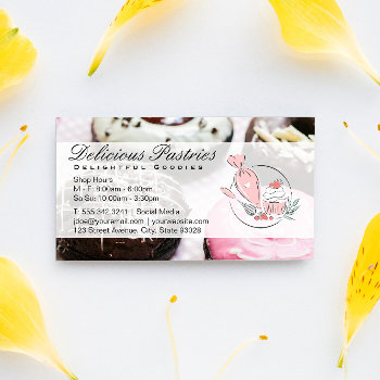 Donuts | Pastry Chef Business Card by lovely_businesscards at Zazzle