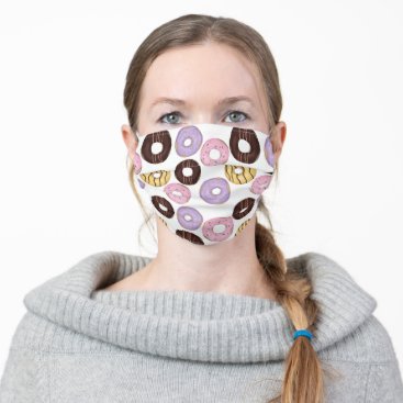 donuts pattern adult cloth face mask