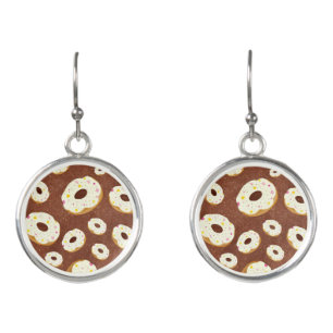 Donuts pattern earrings