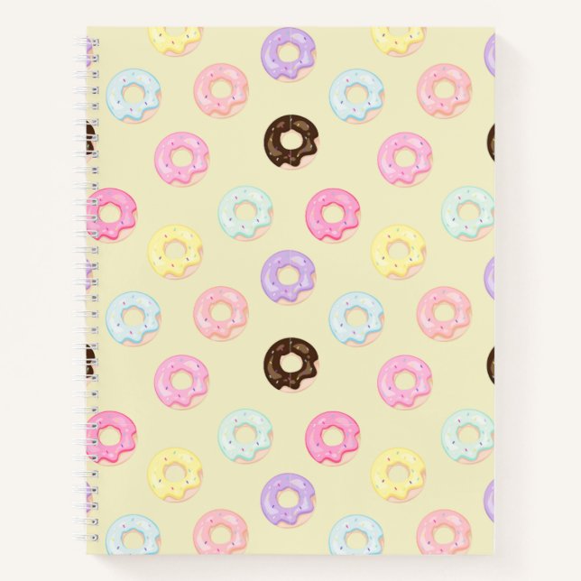 Donuts Pattern  Notebook (Front)