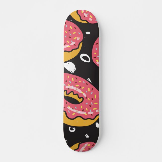 Donuts Pattern Skateboard (Front)