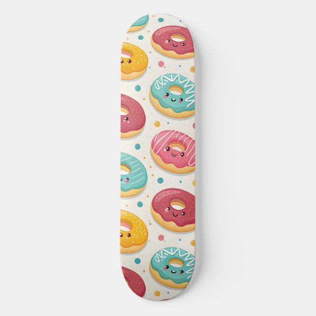 Donuts Pattern Skateboard (Front)